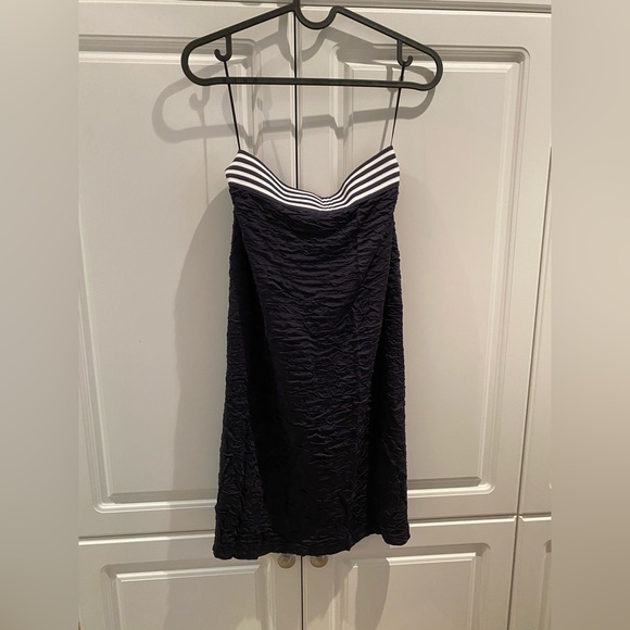 H&M Bodycon Blue/White Pencil Skirt Size 10US NWT - Picture 4 of 4